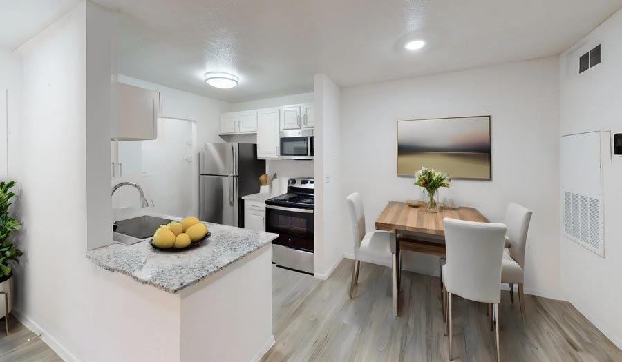 Kitchen and dining room